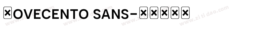 Novecento sans字体转换